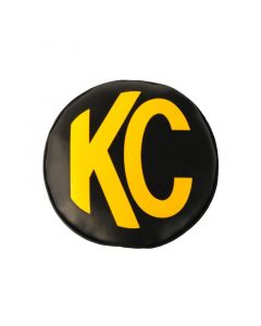 KC HiLiTES 6in. Round Soft Cover (Pair) - Black w/Yellow KC Logo buy in USA