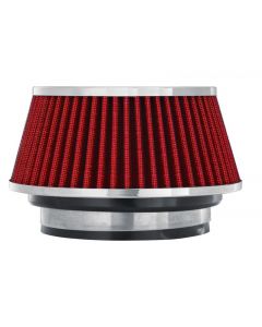 Spectre Adjustable Conical Air Filter 2-1/2in. Tall (Fits 3in. / 3-1/2in. / 4in. Tubes) - Red buy in USA