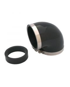 Spectre Coupler Elbow Reducer 3in. / 90 Degree w/2.5in. Insert (PVC) - Black buy in USA