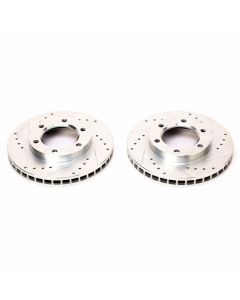 Power Stop 71-74 Chevrolet Blazer Front Evolution Drilled & Slotted Rotors - Pair buy in USA