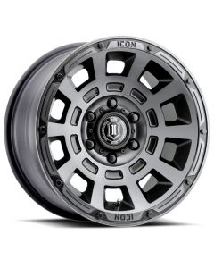 ICON Thrust 17x8.5 6x5.5 0mm Offset 4.75in BS 106.1mm Bore Smoked Satin Black Wheel buy in USA