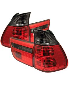 Spyder BMW E53 X5 00-06 4PCS Euro Style Tail Lights- Red Smoke ALT-YD-BE5300-RS buy in USA