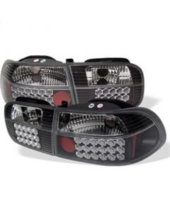 Spyder Honda Civic 92-95 2/4DR LED Tail Lights Black ALT-YD-HC92-24D-LED-BK buy in USA