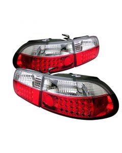 Spyder Honda Civic 92-95 3DR LED Tail Lights Red Clear ALT-YD-HC92-3D-LED-RC buy in USA