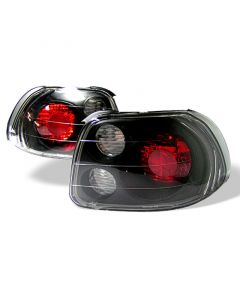 Spyder Honda Del Sol 93-97 Euro Style Tail Lights Black ALT-YD-HDS93-BK buy in USA