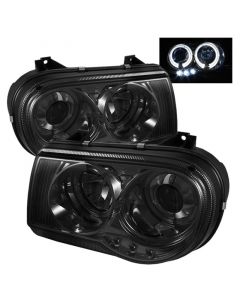 Spyder Chrysler 300C 05-10 Projector Headlights LED Halo LED Smke (Not Included) PRO-YD-C300C-HL-SM buy in USA