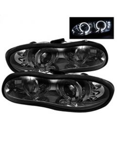 Spyder Chevy Camaro 98-02 Projector Headlights LED Halo LED Smke - Low H1 PRO-YD-CCAM98-HL-SM buy in USA