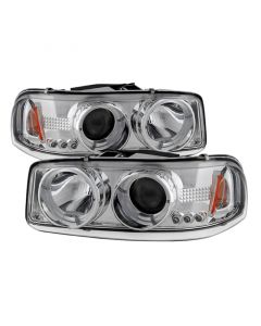 Spyder GMC Sierra 1500/2500/3500 99-06 Projector Headlights LED Halo LED Chrome PRO-YD-CDE00-HL-C buy in USA