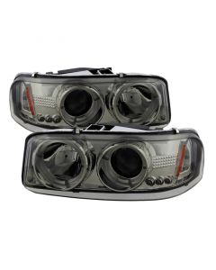 Spyder GMC Sierra 1500/2500/3500 99-06 Projector Headlights LED Halo LED Smoke PRO-YD-CDE00-HL-SMC buy in USA