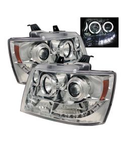 Spyder Chevy Suburban 1500 Projector Headlights LED Halo LED Chrome PRO-YD-CSUB07-HL-C buy in USA