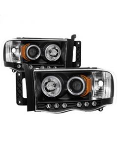 Spyder Dodge Ram 1500 02-05 03-05 Projector Headlights CCFL Halo LED Blk PRO-YD-DR02-CCFL-BK buy in USA