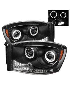 Spyder Dodge Ram 1500 06-08/Ram 2500 06-09 Projector Headlights LED Halo LED Blk PRO-YD-DR06-HL-BK buy in USA