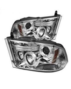 Spyder Dodge Ram 1500 09-14 10-14 Projector Headlights Halogen- LED Halo LED - Chrm PRO-YD-DR09-HL-C buy in USA