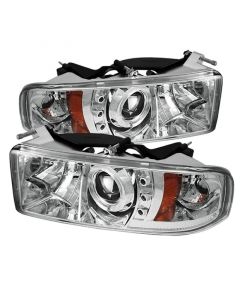 Spyder Dodge Ram 1500 94-01 94-02 Projector Headlights LED Halo LED Chrm PRO-YD-DR94-HL-AM-C buy in USA