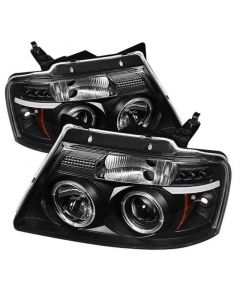 Spyder Ford F150 04-08 Projector Headlights Version 2 LED Halo LED Blk PRO-YD-FF15004-HL-G2-BK buy in USA