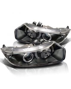 Spyder Honda Civic 06-08 2Dr Projector Headlights LED Halo Black High H1 Low H1 PRO-YD-HC06-2D-HL-BK buy in USA