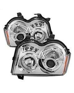 Spyder Jeep Grand Cherokee 05-07 Projector Headlights LED Halo LED Chrm Low 9006 PRO-YD-JGC05-HL-C buy in USA