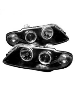 Spyder Pontiac GTO 04-06 Projector Headlights LED Halo LED Black High H1 Low H1 PRO-YD-PGTO04-HL-BK buy in USA