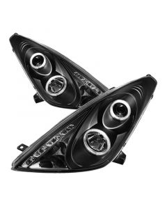 Spyder Toyota Celica 00-05 Projector Headlights LED Halo DRL Blk High H1 Low H1 PRO-YD-TCEL00-LED-BK buy in USA