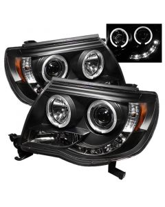 Spyder Toyota Tacoma 05-11 Projector Headlights LED Halo LED Black High H1 Low H1 PRO-YD-TT05-HL-BK buy in USA