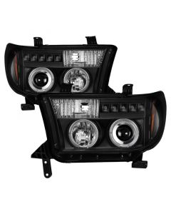 Spyder Toyota Tundra 07-133 Projector Headlights LED Halo LED Blk PRO-YD-TTU07-HL-BK buy in USA