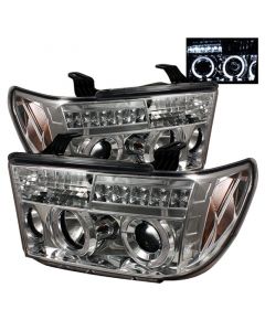 Spyder Toyota Tundra 07-13 Projector Headlights LED Halo LED Chrm PRO-YD-TTU07-HL-C buy in USA