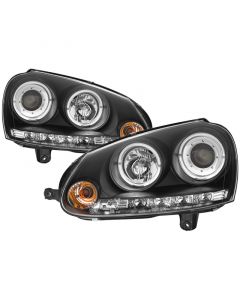 Spyder Volkswagen GTI 06-09/Jetta 06-09 Halogen Model Only - LED Halo DRL Black PRO-YD-VG06-HL-BK buy in USA