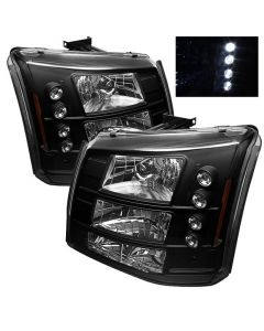 Spyder Chevy Silverado 1500/2500 03-06 Bumper Lights Crystal Headlights Blk HD-YD-CS03-1PC-AM-BK buy in USA