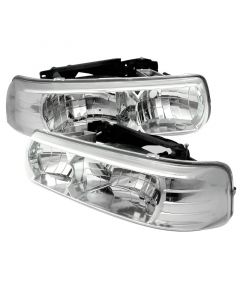 Spyder Chevy Silverado 1500/2500 99-02 Crystal Headlights Chrome HD-YD-CSIL99-C buy in USA