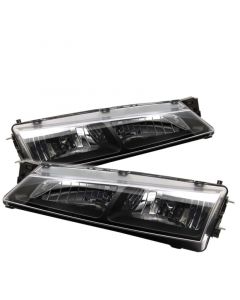 Spyder Nissan 240SX 97-98 Crystal Headlights Black HD-YD-N294-BK buy in USA