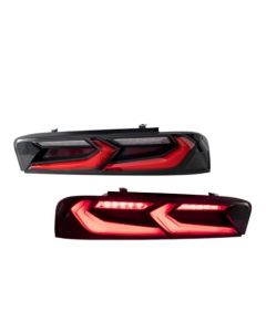 2014-2015 Chevy Camaro Velox LED Taillights Gloss BLK/ Red Lens buy in USA