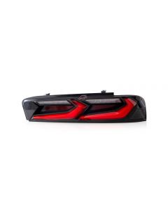 2016-2018 Chevy Camaro Velox Amber Sequential LED Taillights Gloss BLK/ Red Lens buy in USA