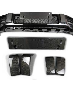 W463A W464 Mercedes-Benz G-Class G63 G500 G400 G Wagon Front Bumper Carbon Fangs Number Plate add-ons Clips Brackets buy in USA