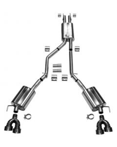 2020+ Explorer ST - 2.5' Mid Pipe Back Exhaust - Coated Tips buy in USA