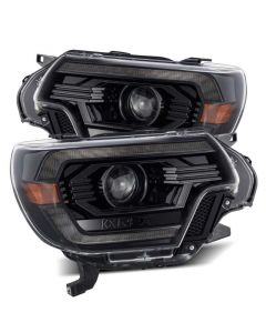 AlphaRex 12-15 Toyota Tacoma PRO-Series Projector Headlights Plank Style Alpha Black w/DRL buy in USA