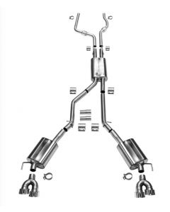 2020+ Explorer ST - 2.5' Downpipe Back Exhaust - Polished Tips buy in USA