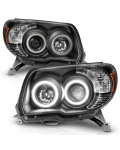 ANZO 2006-2009 Toyota 4Runner Projector Headlights w/ Halo Black buy in USA