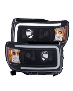 ANZO 2015+ GMC Canyon Projector Headlights w/ Plank Style Design Black w/ Amber buy in USA