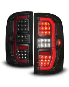 ANZO 14-18 GMC Sierra 1500 Full LED Taillights Black Housing Smoke Lens (w/C Light Bars) buy in USA