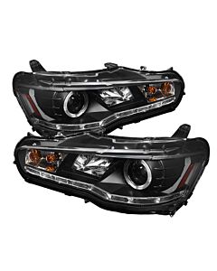 Spyder Mitsubishi Lancer/EVO-10 08-14 Projector Xenon/HID- LED Halo DRL Blk PRO-YD-ML08-HID-DRL-BK buy in USA