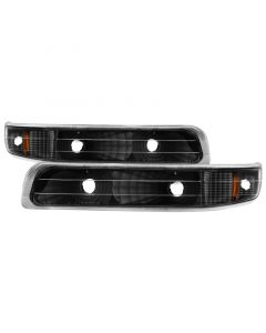 Xtune Chevy Silverado 99-02 Amber Reflector Bumper Lights Black CBL-JH-CS99-AM-BK buy in USA