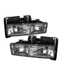 Xtune Chevy Suburban 88-98 Crystal Headlights Chrome HD-JH-CCK88-C buy in USA