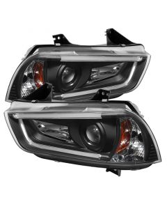 Spyder Dodge Charger 11-14 Projector Headlights Halogen - Light Tube DRL Blk PRO-YD-DCH11-LTDRL-BK buy in USA