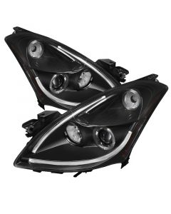 Spyder Nissan Altima 4Dr 10-12 Projector Headlights Light DRL LED Halo Blk PRO-YD-NA104D-LTDRL-BK buy in USA