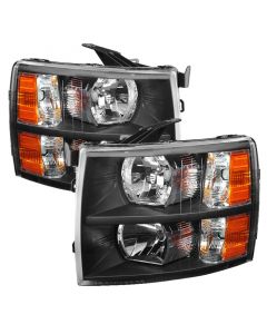 Xtune Chevy Silverado 07-13 Crystal Headlights Black HD-JH-CS07-AM-BK buy in USA