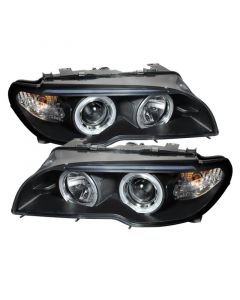 Spyder BMW E46 3-Series 04-06 2 DR Projector Halogen Model- LED Halo Blk PRO-YD-BMWE4604-2DR-HL-BK buy in USA