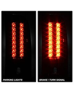 Spyder Chevy Silverado 07-13 LED Tail Lights Blk Smke ALT-YD-CS07-LED-BSM buy in USA