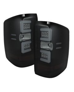 Spyder 14-18 Chevy 1500 / 15-19 GMC 3500 Dually / Bar LED Tail Lights Blk Smke ALT-YD-CS14-LBLED-BSM buy in USA