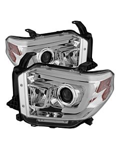 Spyder Toyota Tundra 2014-2016 Projector Headlights Light Bar DRL Chrome PRO-YD-TTU14-DRL-C buy in USA