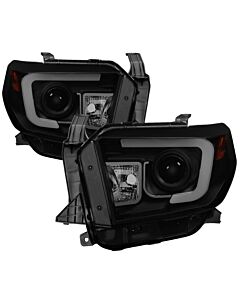 Spyder Toyota Tundra 2014-2016 Projector Headlights Light Bar DRL Black Smoke PRO-YD-TTU14-DRL-BSM buy in USA